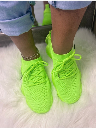 Essential Sneakers -Neon Green